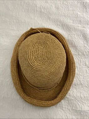 Packable Straw Sun Hat in Tan
